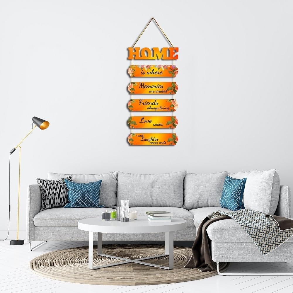Charmor Home is Where Memories Decorative Wall Hanger for Livingroom | Bedroom | Gifts | Home Decoration | Modern Artworks Decor (WH3004) view 2