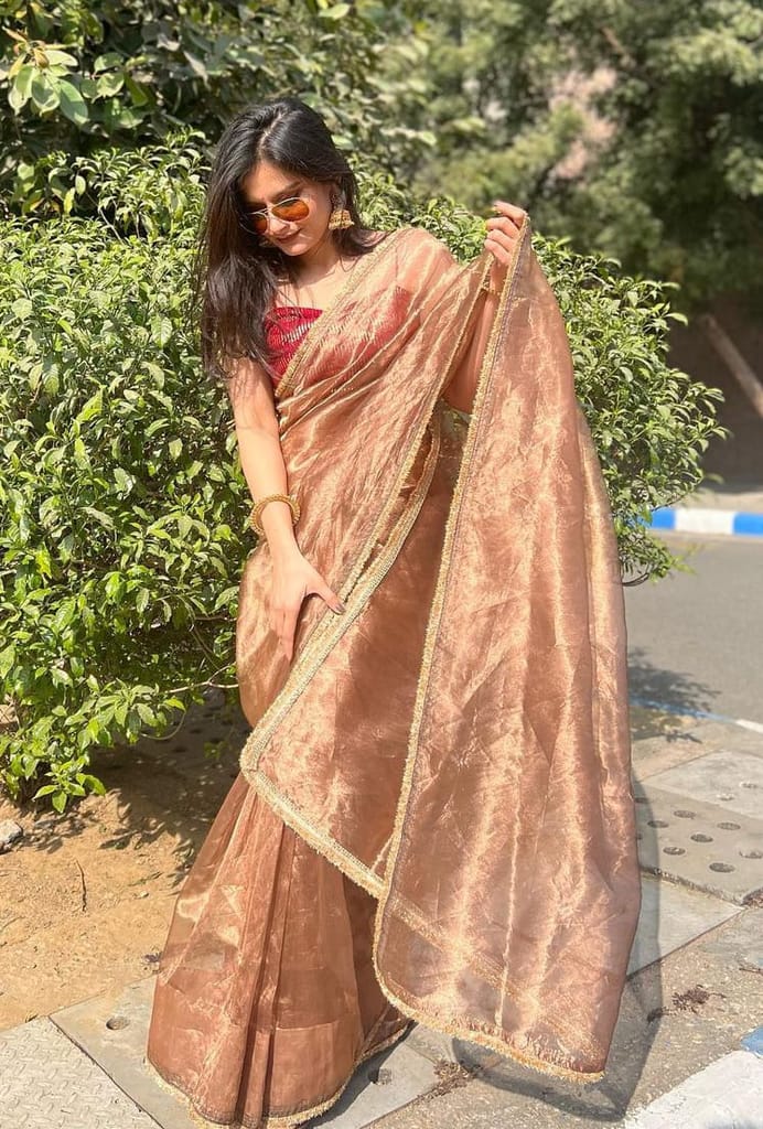 Chiku Zimmy Choo Silk Fancy Lace Saree with Blouse view 2