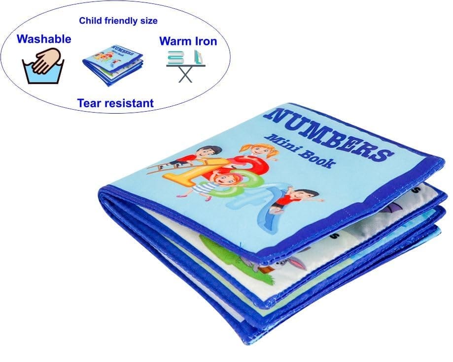 Skyculture� Numbers Mini Cloth Book - English Language, Soft Fabric Toy Book for Early Learning view 2