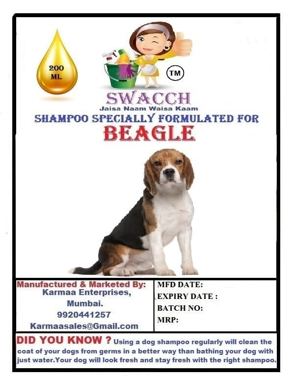 SWACCH Premium Shampoo for Beagle (200ML) (Combo Pack of 2) Jasmine & Lemon view 2