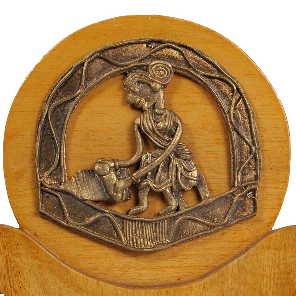 Jharcraft Dhokra Momento With Wooden(DK00850) view 2