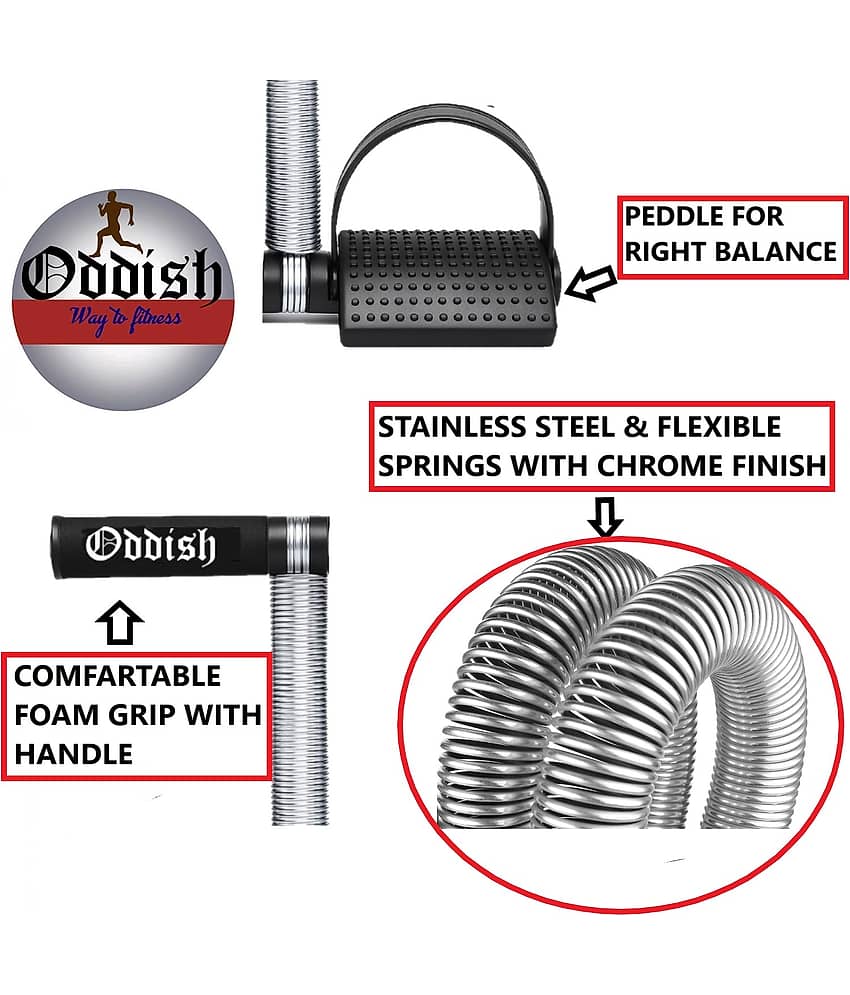 ODDISHÂ® Tummy Trimmer Single Spring Abdominal ABS Exerciser Body Toner-Fat Buster Oblique Workout Love Handles Perfect Waist Trimmer Home Gym Equipment for Men and Women view 2