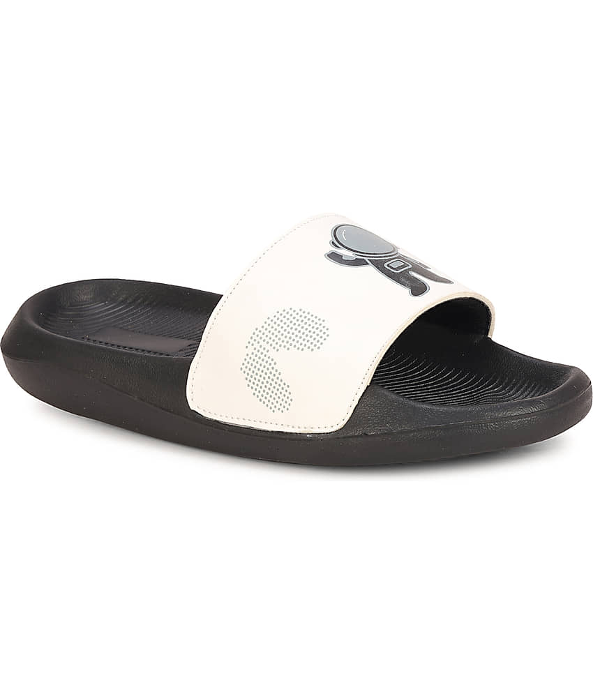 PERY PAO White Men's Slide Flip Flop view 2
