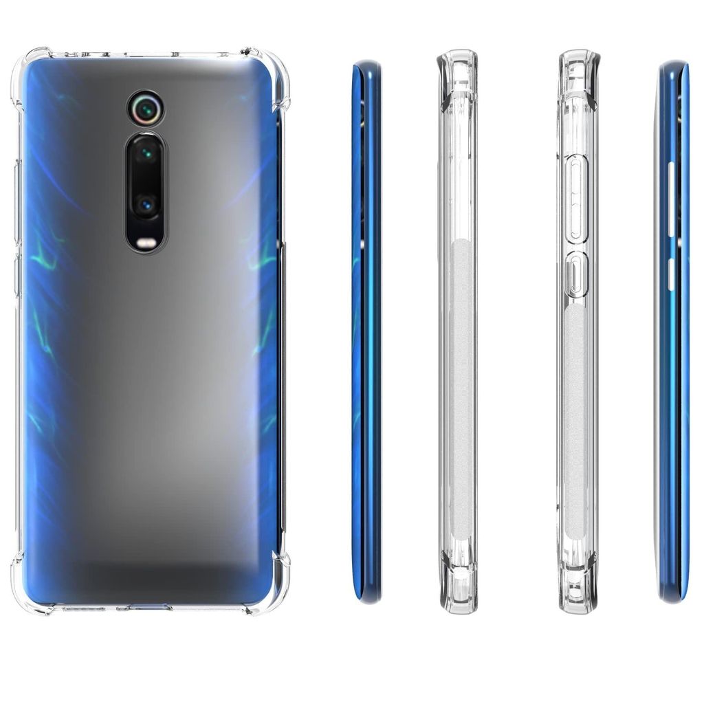 TIYA Case Clear for Mi K20 Pro TPU Four Corners Cover Transparent Soft view 2