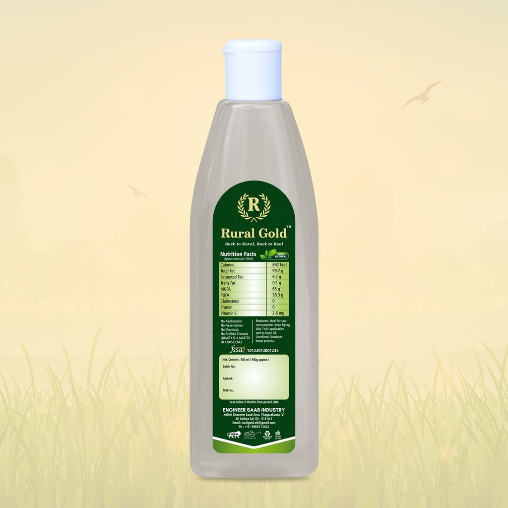 100% Pure Cold Pressed Coconut Oil - 500ml view 2
