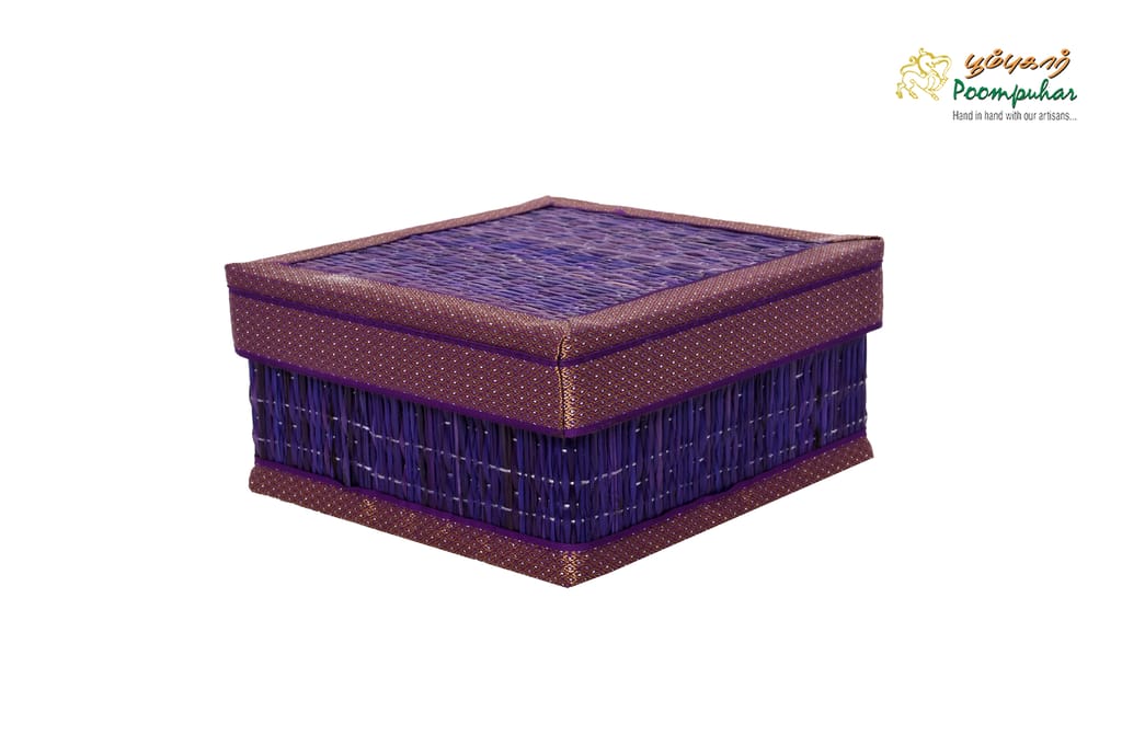 POOMPUHAR 7X7 inch plam leaf box view 2