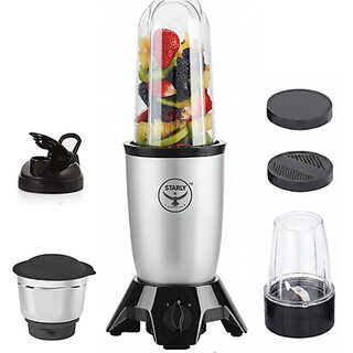 Starly Aeroblend Nutri Blender 500 W Mixer BlenderAero Blend 3 Jar 3 Jars Grey