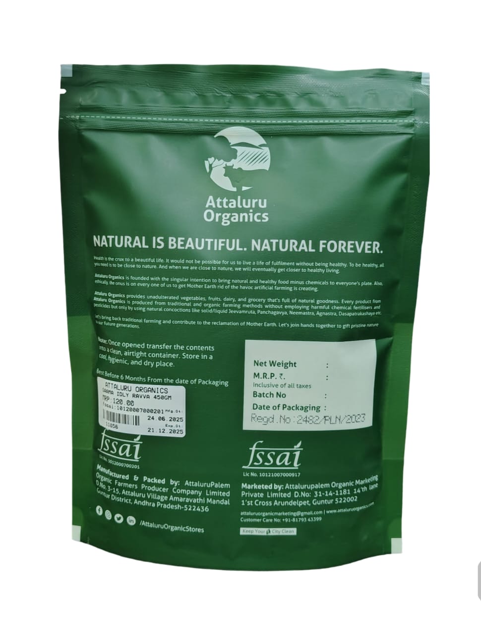 Attaluru Organics Little Millet Idly Rawa view 2