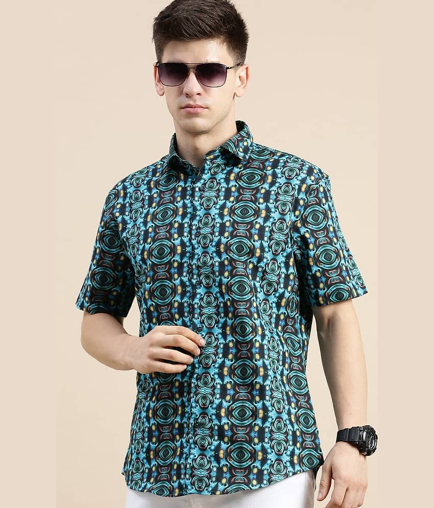 Showoff Cotton Blend Regular Fit Printed Half Sleeves Men's Casual Shirt - Multi ( Pack of 1 ) view 2
