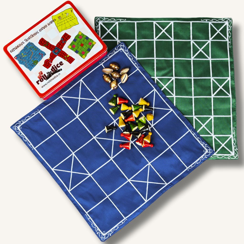 Chowka Bara (5 & 7 Houses Combo) Board Game