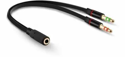 3.5 mm Headphone Splitter for Computer 2 Male to 1 Female 3.5mm Headphone Mic Audio view 2