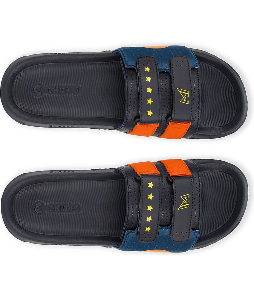 CHUPPS Orange Men's Slide Flip Flop view 2