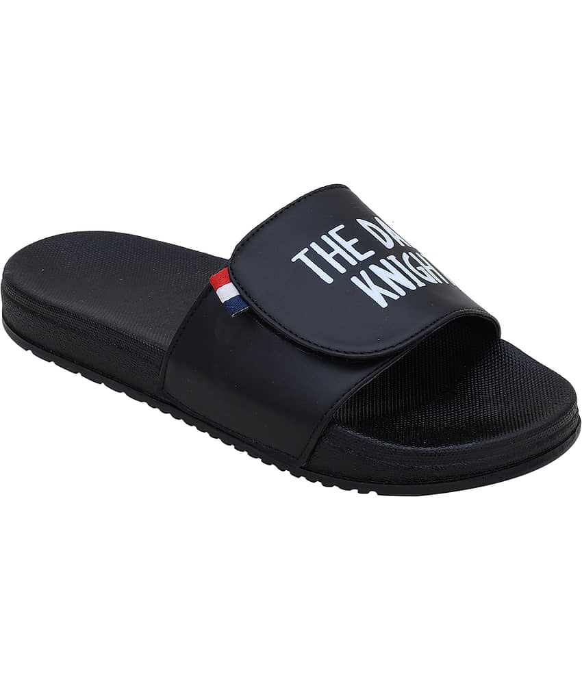 CLOSHO Black Men's Slide Flip Flop view 2