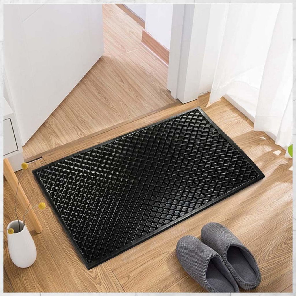 ALP EPDM Rubber Black Door Mats, Pack of 3 view 2