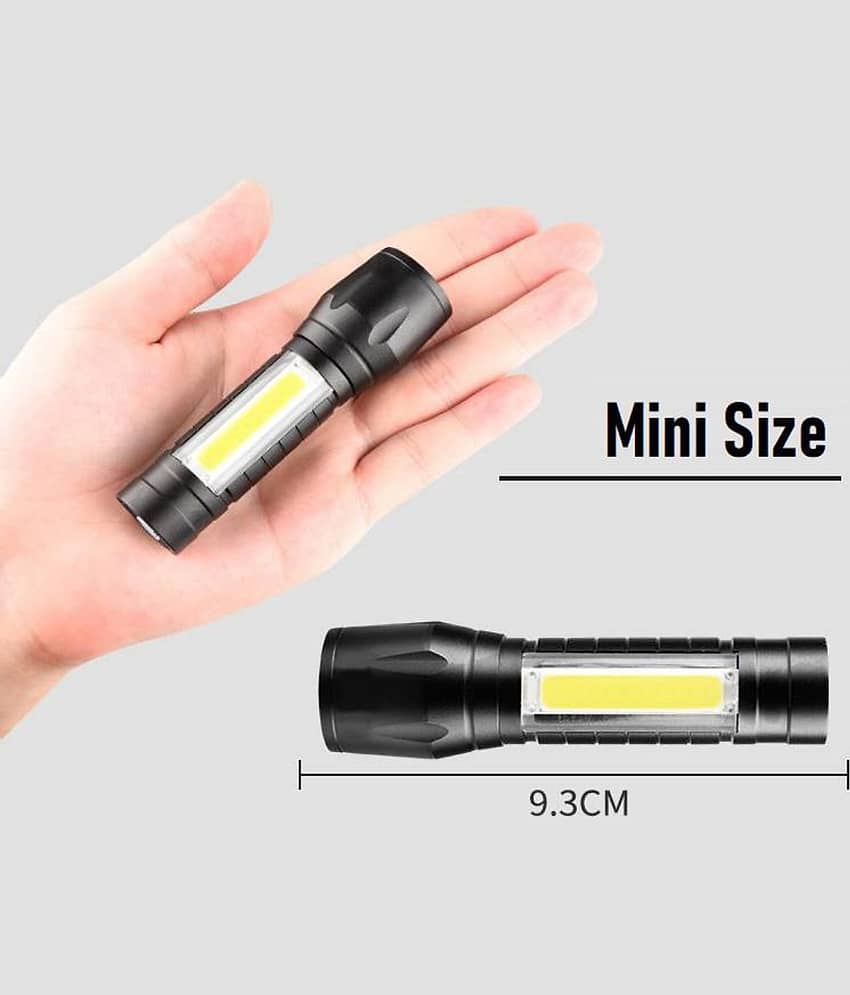 DAJUBHAI Small Sun 500 Meter 4 Mode Zoomable Waterproof Torchlight LED 10W Flashlight Torch Outdoor Search Light view 2