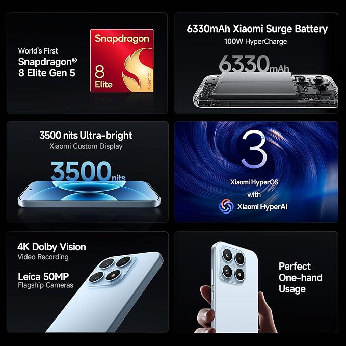 XIAOMI 17 (Blue, 12GB RAM, 512GB Storage) view 2