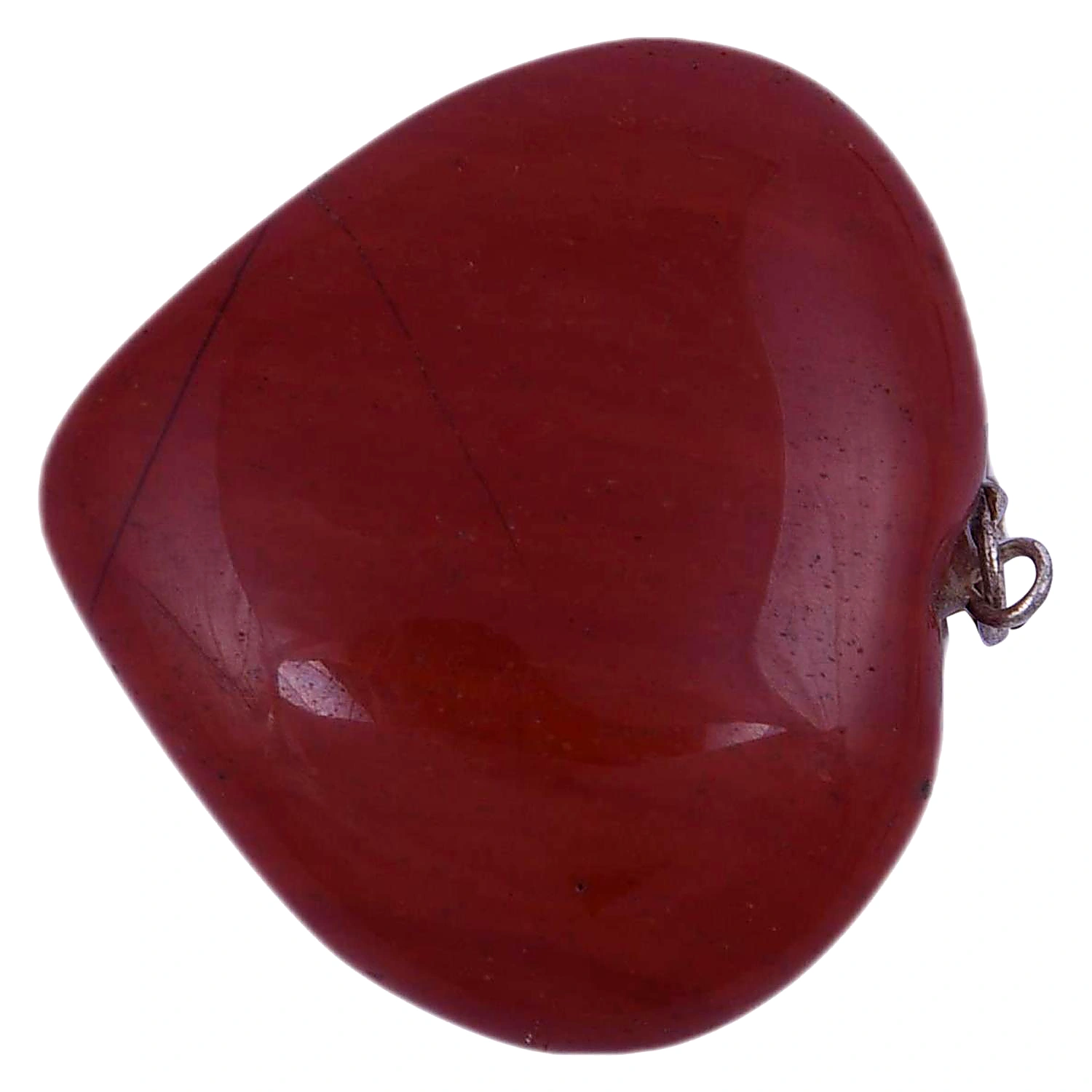 Red Jasper Heart Pendant for Reiki Healing and Crystal Healing,Traditional Astrological Pendant for Women and Mens | Lucky Charm Positive Vibes Energy | Necklace,Pendant,Gifts(KI_30) by Krishna Impex view 2