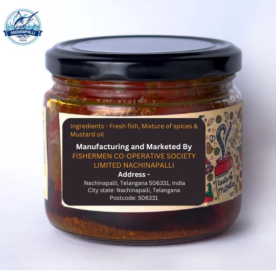 NACHINAPALLI FFPO Fish Pickle - Traditional Indian Flavor, 300gm view 2