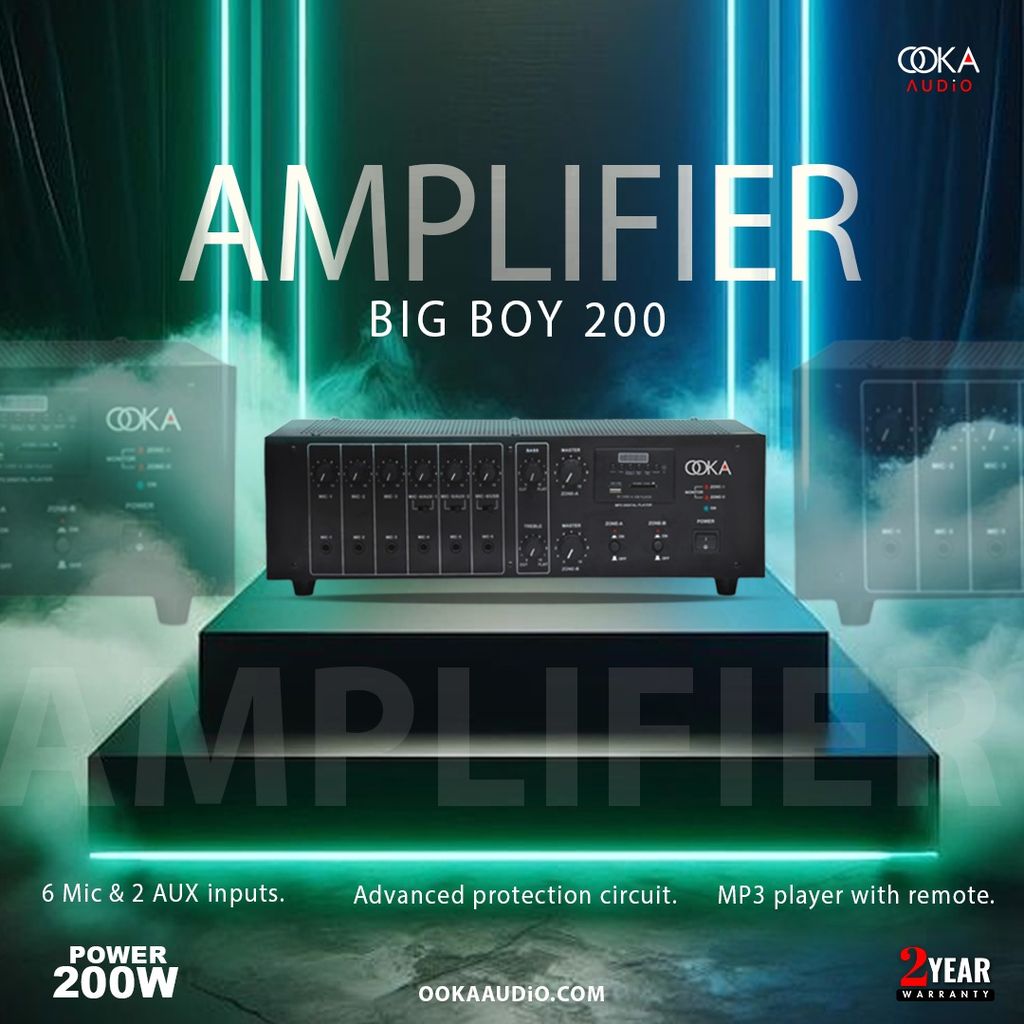 Ooka Audio Big Boy 200 Amplifier view 2