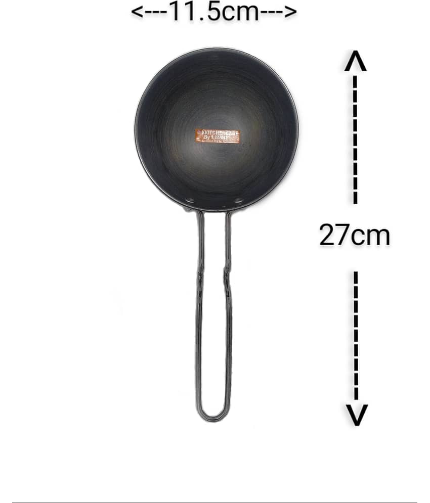 iWARE PKDTADKA Non-Stick Stainless Steel Tadka Pan Heavy Bottom without Lid 12 cm Diameter 0.5 Ltr view 2