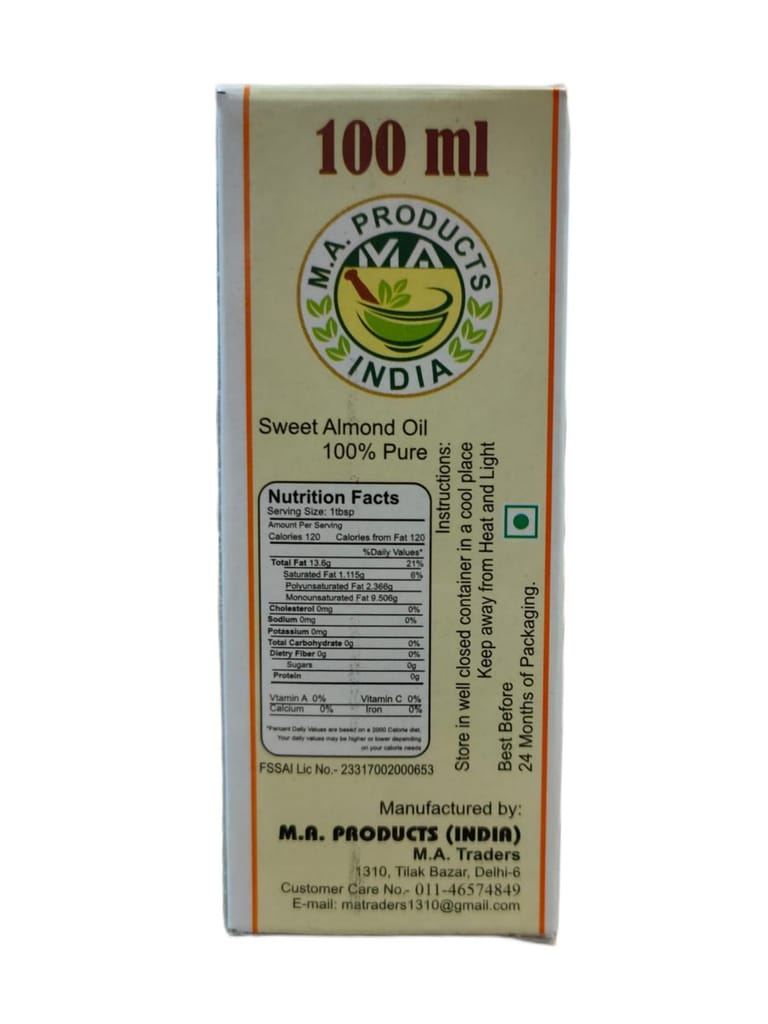 M A Roghan Badam (Sweet Almond Oil) view 2