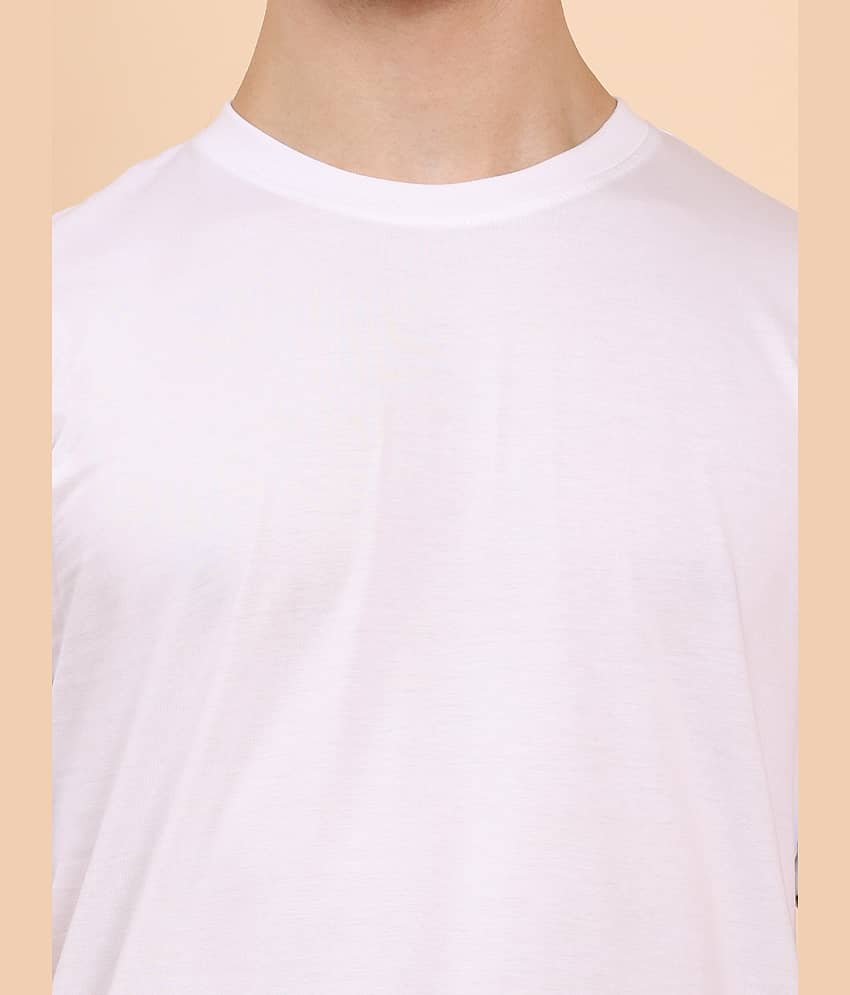 ENCIGER Men 100% Cotton Regular Fit Solid T-Shirt ( black ) view 2