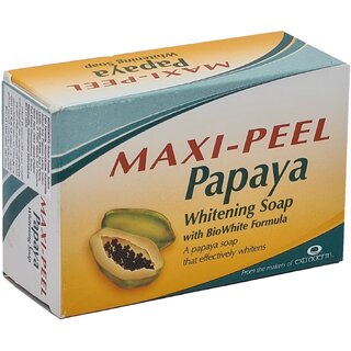 Maxi Peel Face Body Papaya Whitening Soap - Pack Of 1 (135g) view 2