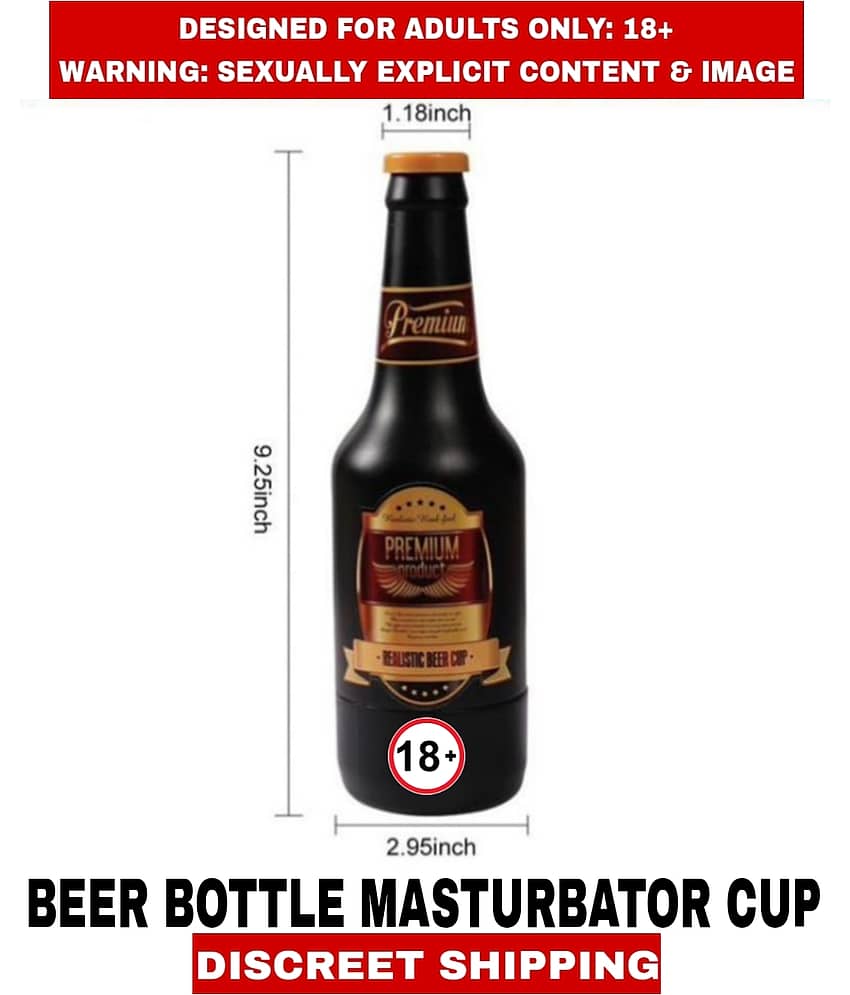 New Beer Bottle Cup Real Vagina Masturbator Silicon Male Sexy Masturbator Fleshtight Cup For Men view 2