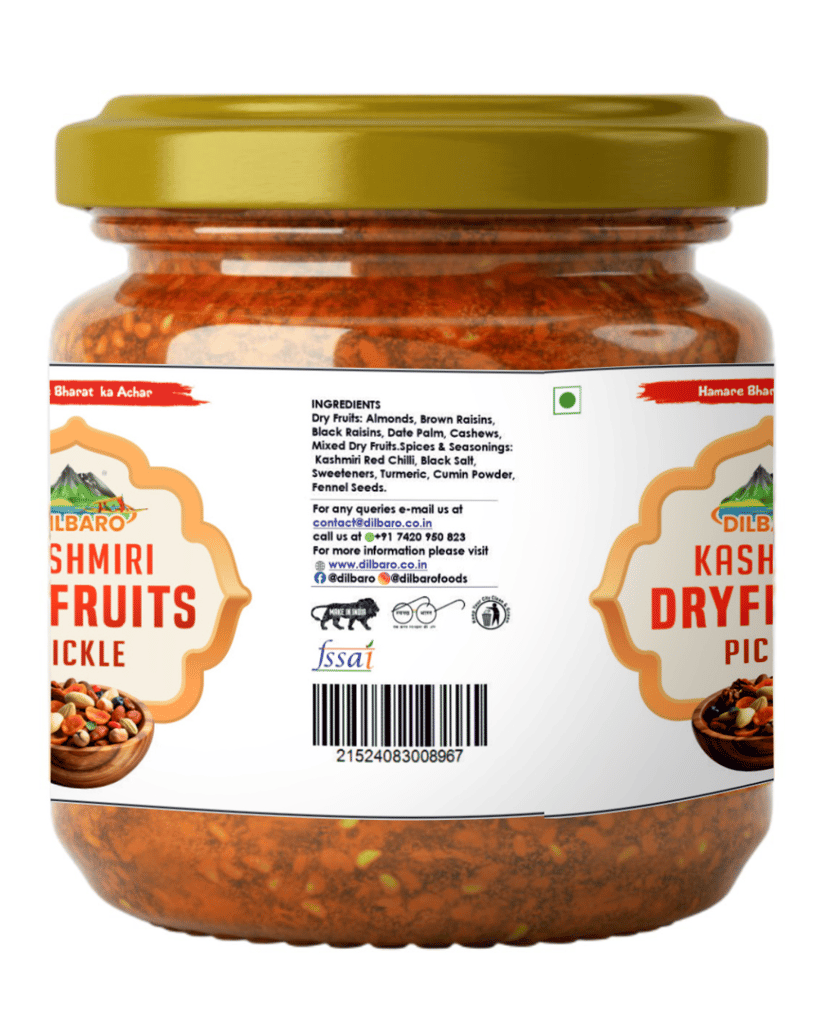 Dilbaro Kashmiri Dry Fruits Pickle – 250g view 2