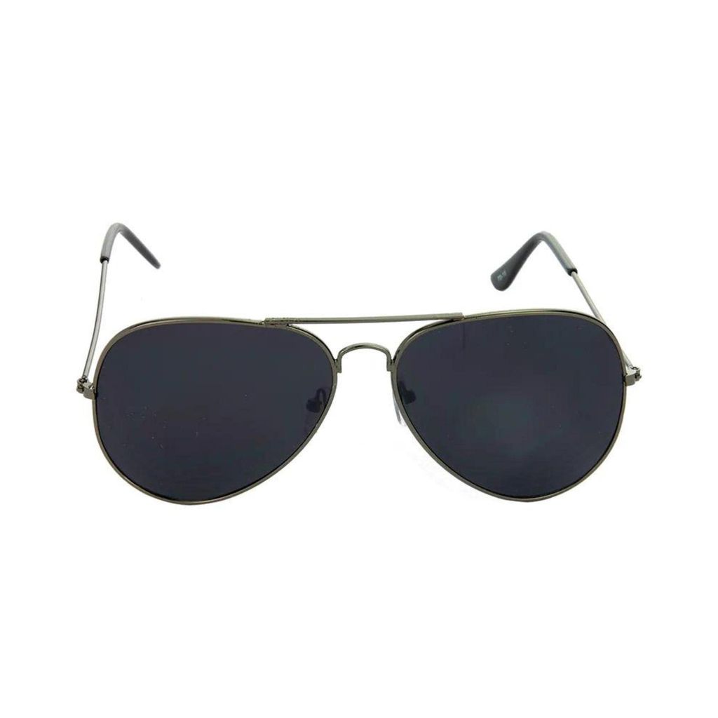 4Flaunt UV400 Protected Full Rim Pilot Aviator Latest and Stylish Metal Body Sunglasses | Polarized and 100% UV Protected For Men & Women (C1 - Black) view 2