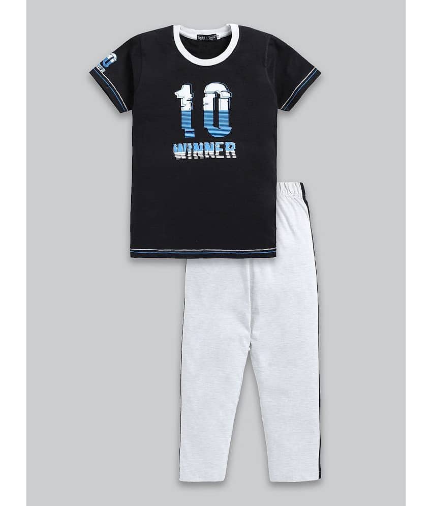 Todd N Teen Pack of 1 Boys Cotton T-Shirt & Trackpants Set ( Green )