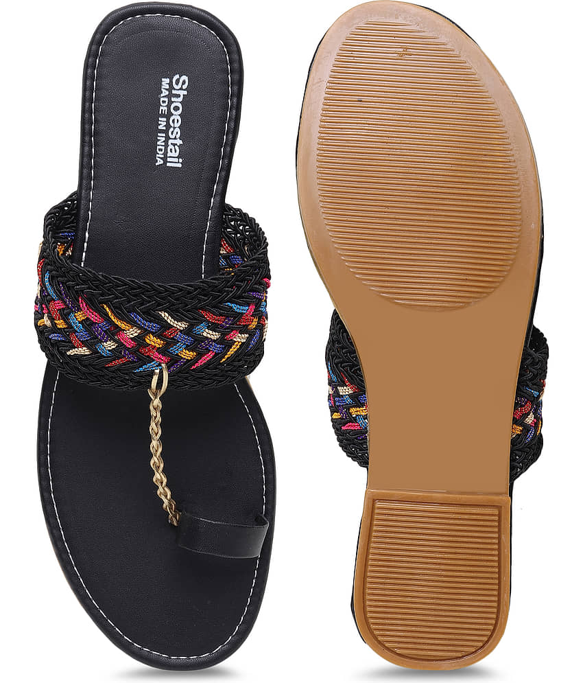 Shoestail Black Flats view 2