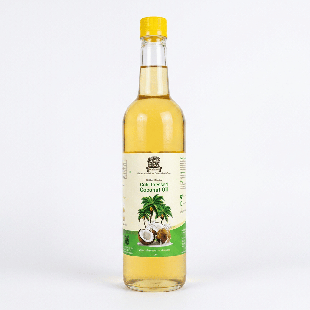 Wood Pressed Coconut Oil (Cold Pressed | Chemical-Free | HRK Farms)