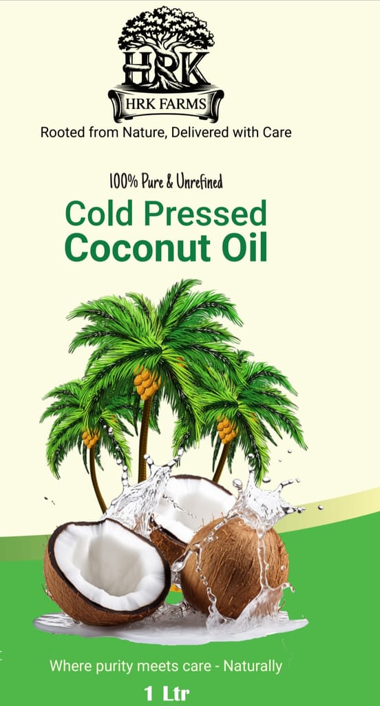 Wood Pressed Coconut Oil (Cold Pressed | Chemical-Free | HRK Farms) view 2