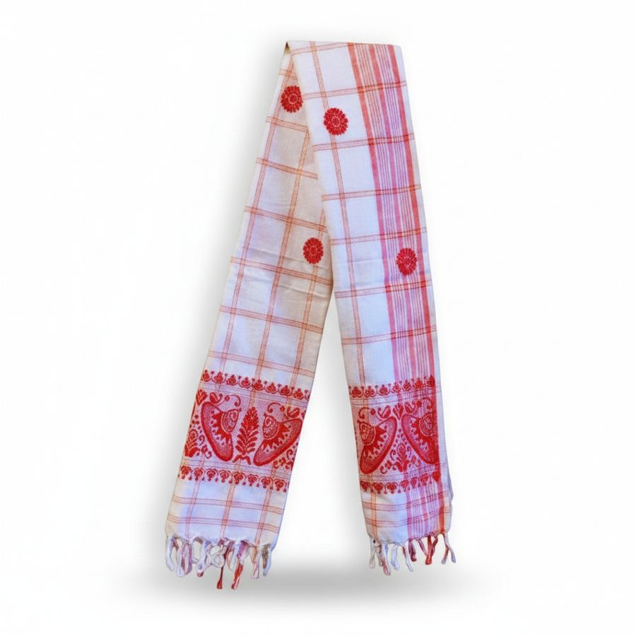 Traditional Assamese Gamosa view 2