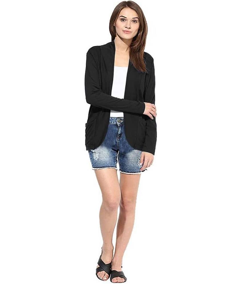 Goodluck Viscose Shrugs - Black view 2