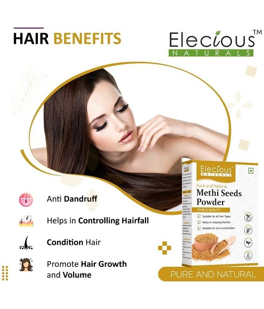 Elecious Methi Seed Powder For Hair Growth - (200 g) | Fenugreek Powder view 2