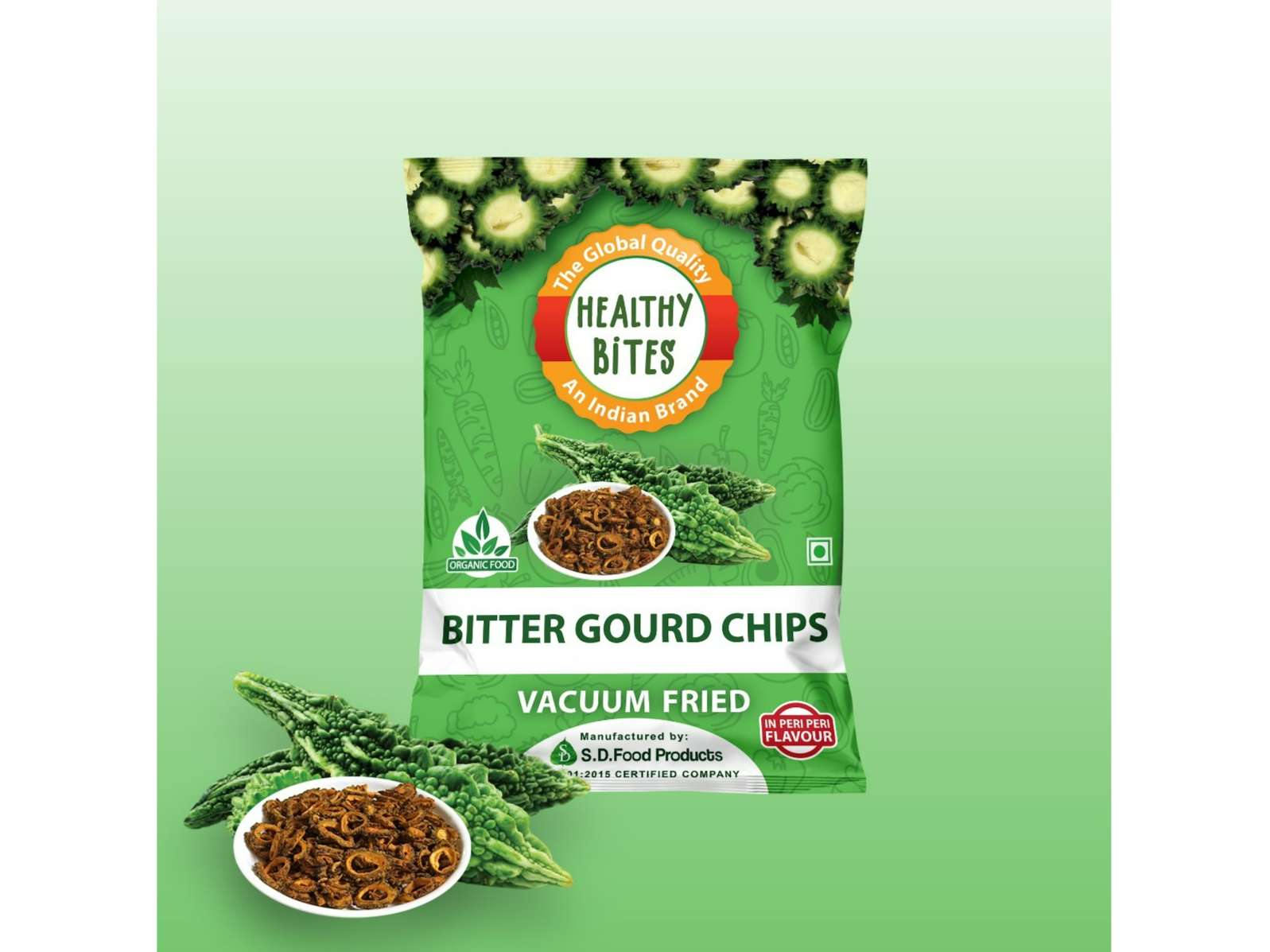 Vacuum Fried Bitter Gourd Chips | 45 G | PACK OF 3