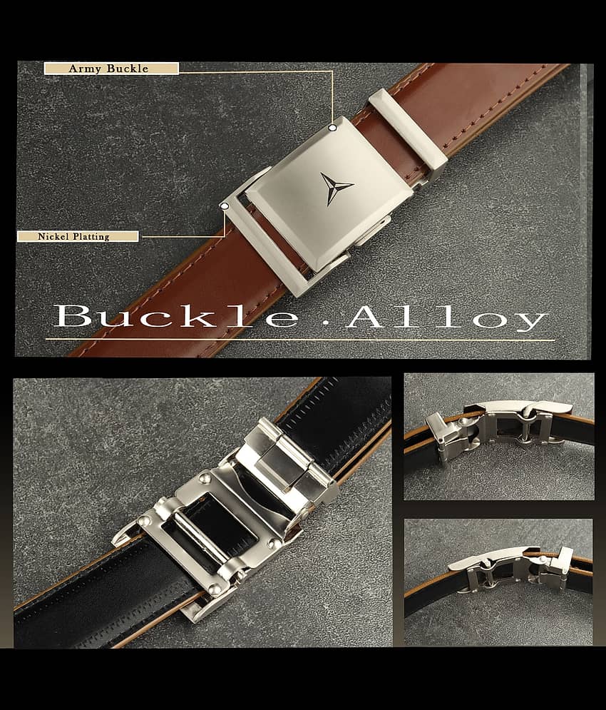 Zoro Tan PU Formal Belt view 2