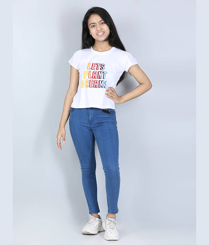 StyleStone Pack of 1 Girls 100% Cotton T-Shirt ( Red ) view 2