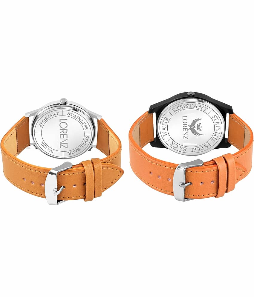 Lorenz Beige PU Analog Men's Watch view 2