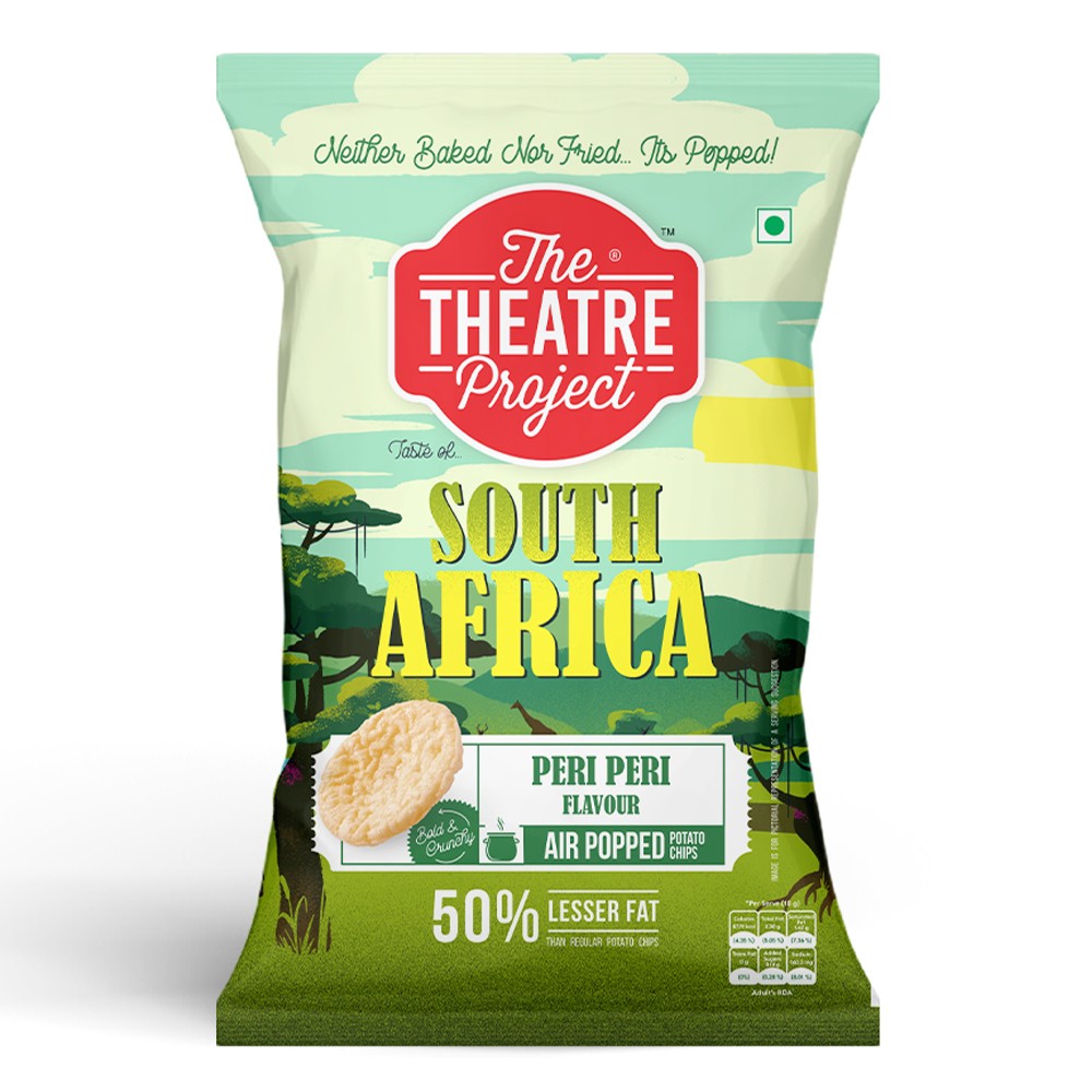 TTP Air Popped Chips - South Africa Peri Peri - 21 gms - Pack of 6