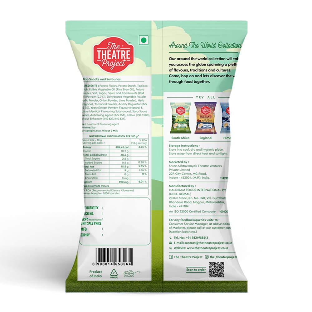 TTP Air Popped Chips - South Africa Peri Peri - 21 gms - Pack of 6 view 2