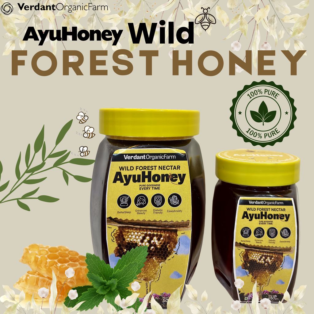Ayu Honey' Wild Sahyadri Forest Natural Honey| Fresh clean processed & Original Honey| No Additives Or Preservatives| 100% Pure view 2