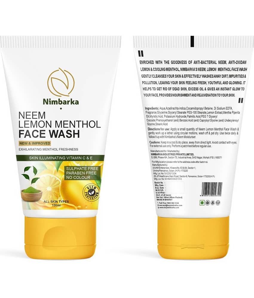 Nimbarka Neem Lemon Menthol Facewash 100Ml(Pack Of 1) view 2