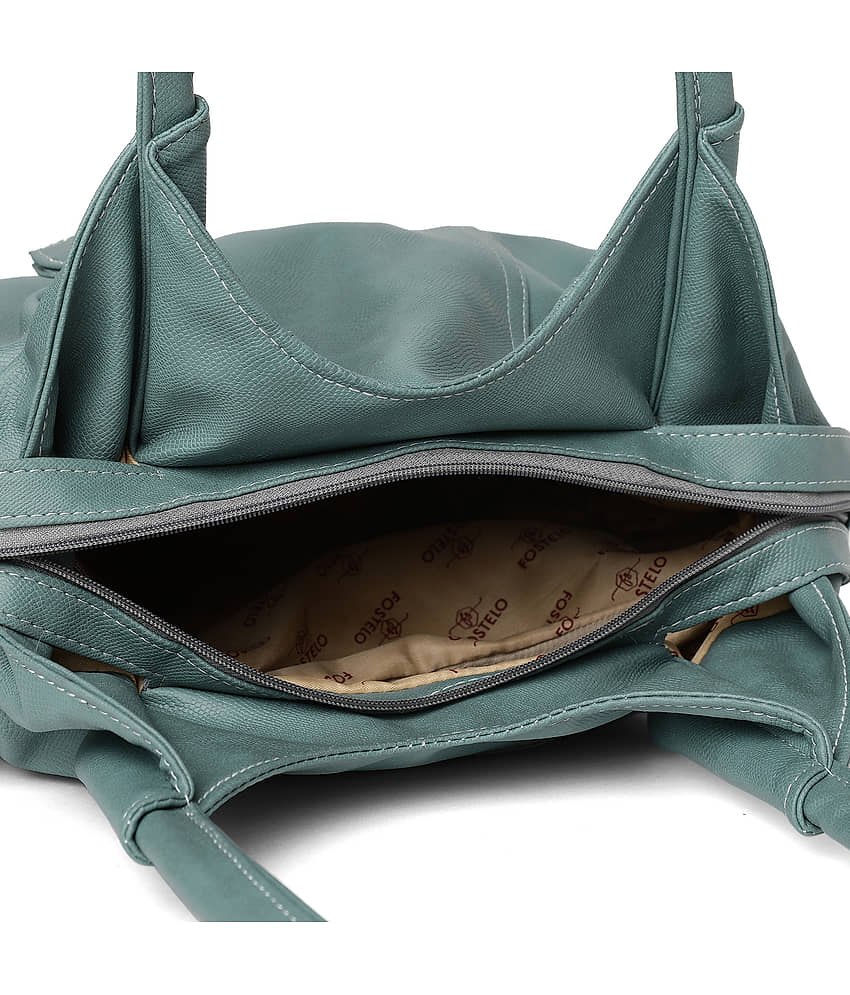 Fostelo - Grey Melange PU Shoulder Bag view 2