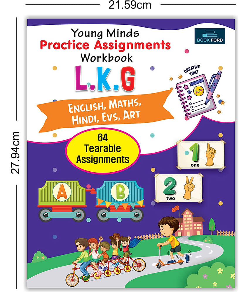 Young Minds Practice Assignments Workbook - Lkg Books For Kids view 2