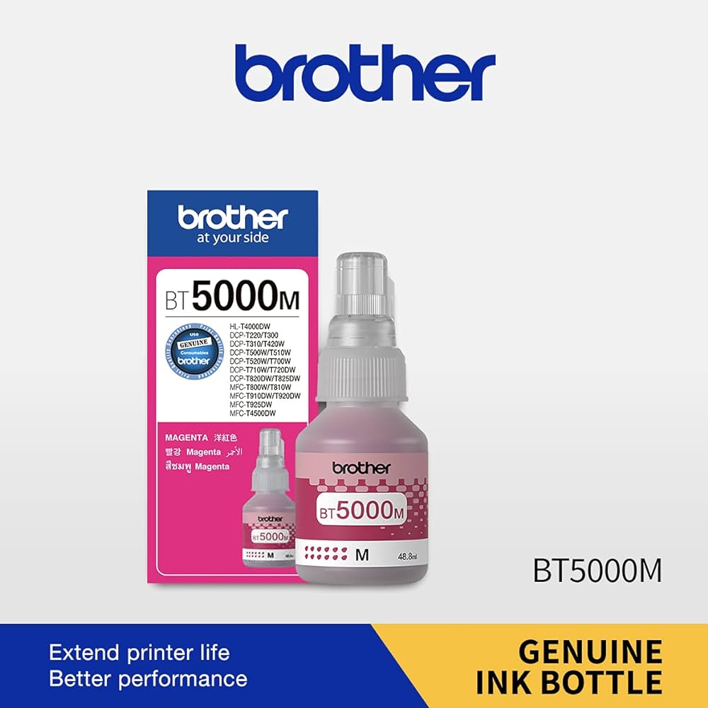 Brother BT5000M Ink Bottle (Magenta) view 2