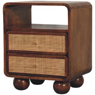 Larissa 2 Drawer Chestnut Nightstand view 2