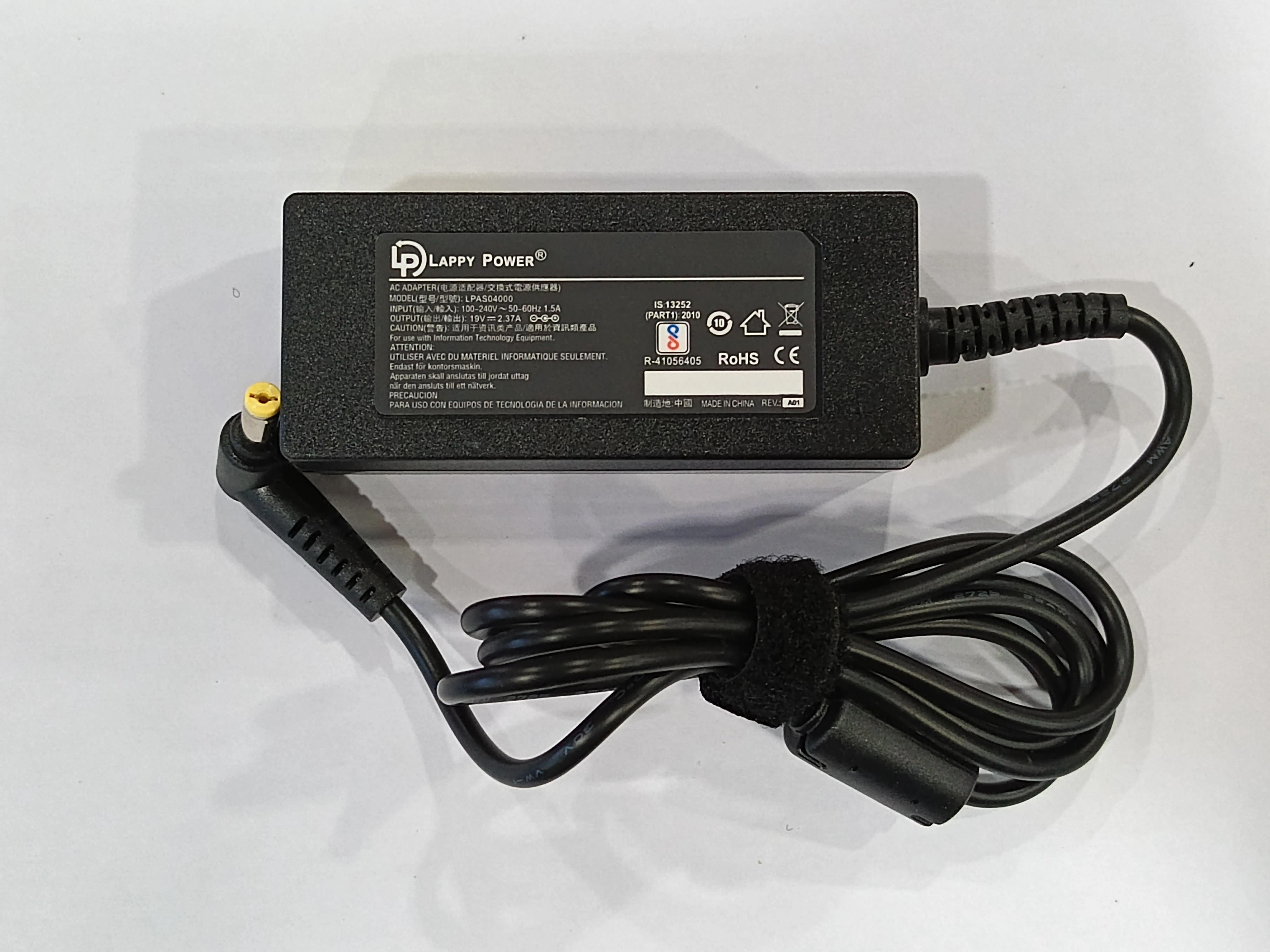 Laptop Adapter compatible for ACER (45W 2.37A 19V) - 5.5mm x 1.7mm Pin view 2